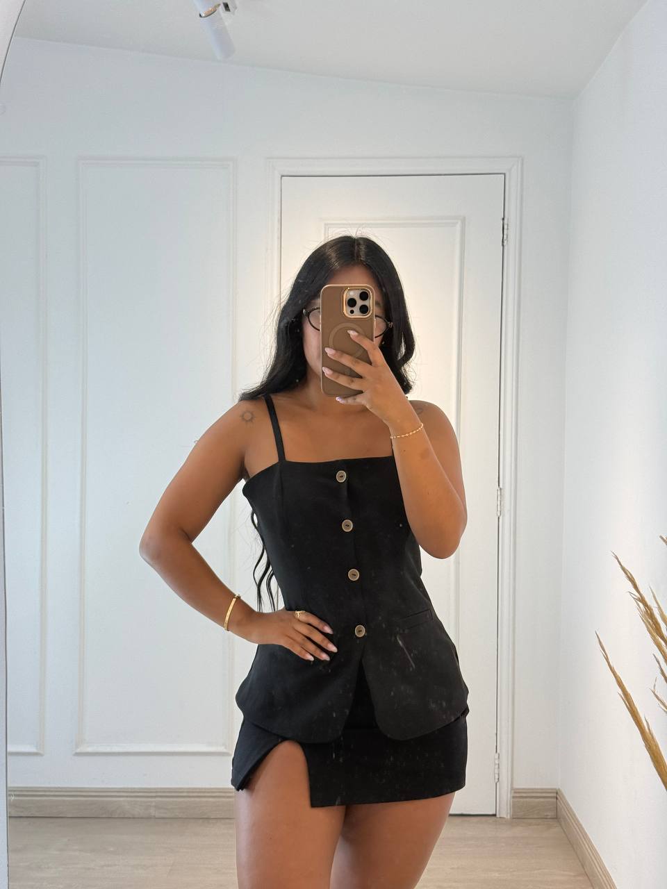 Chaleco elegante negro sin mangas - Oferta de primavera ❤️‍🔥