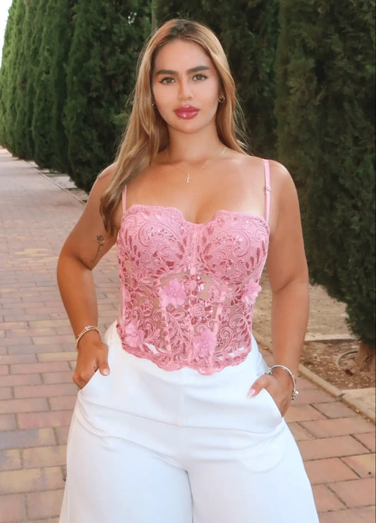 Corset Carlota rose